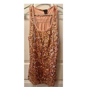 Pink Sequin Tank